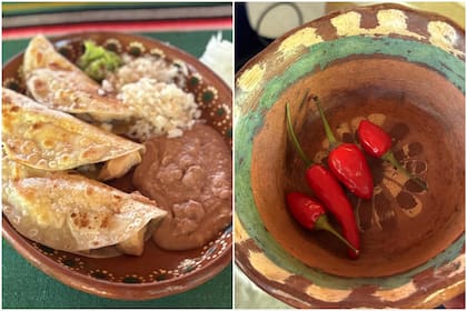 La quesadilla de harina y el ají picante