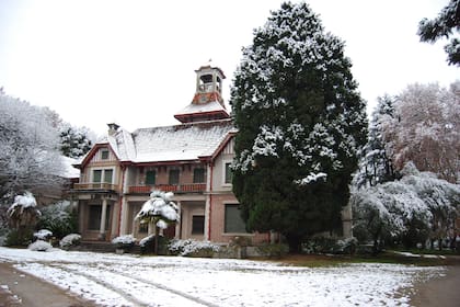 La Quinta Rocca durante la nevada de 2007