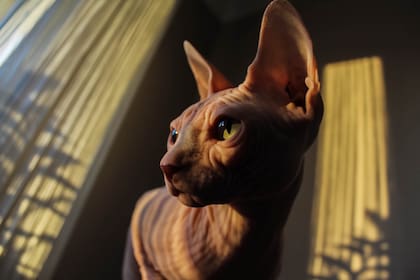 La raza Sphynx carece de pelaje y tiene una personalidad afectuosa, lo que lo hace ideal para personas con alergia