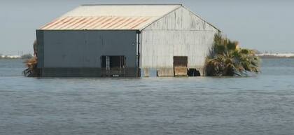 La re aparición del Lago Tulare causa indundación en zonas de cultivo
