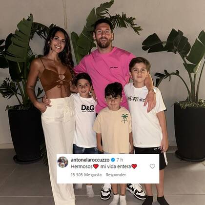 La reacción de Anto Roccuzzo a la foto que subió Lionel Messi