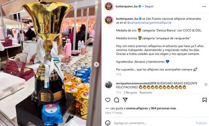 La reacción de Butterqueen al ser reconocido como uno de los mejores alfajores artesanales de Argentina