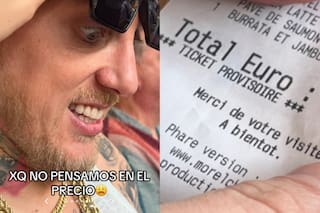 El Polaco viajó a París con su hija Sol y se indignó por lo que pagó un almuerzo