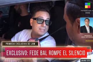 La inesperada reacción de Fede Bal cuando LAM lo fue a buscar al teatro para hablar sobre su separación