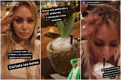 La reacción de Karina La Princesita cuando se enteró la suba del dólar (Foto: Instagram @kariprinceoficial)