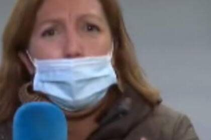 La reacción de la periodista cuando cerraron las puertas del subte