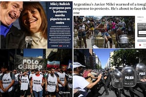 Así reflejaron los medios del mundo la primera marcha contra el gobierno de Milei