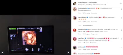 La reacción de los famosos a la noticia que dieron Oriana Sabatini y Paulo Dybala (Foto: Captura Instagram)