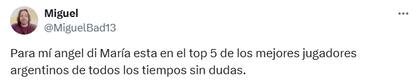 La reacción de los hinchas por el regreso de Di María