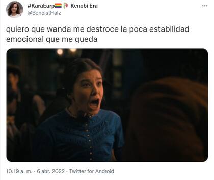La reacción de los s a la aparición de Wanda en el nuevo trailer de Doctor Strange (Foto: Twitter)