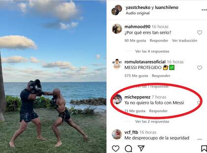 La reacción de los s al ver entrenando a Yassine Cheuko