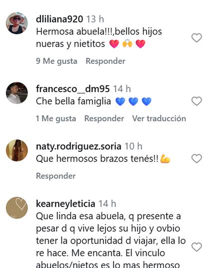 La reacción de los seguidores ante el posteo de Baldini