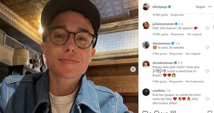 La reacción de los seguidores de Elliot Page ante su resumen anual y las fotos que añadió en este