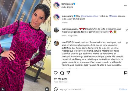 La reacción de los seguidores de La Mesaza al vestido que lució Juana Viale