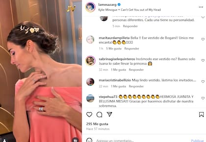 La reacción de los usuarios al vestido que utilizó Juana Viale para este domingo 6 de julio