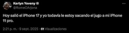 La reacción de los usuarios ante el lanzamiento del Iphone 17
