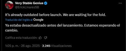 La reacción de los usuarios ante el lanzamiento del iPhone 17