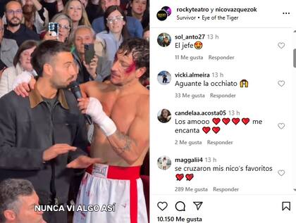 La reacción de los usuarios en las redes al ver el encuentro de Occhiato y Vázquez