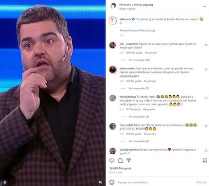 La reacción de los usuarios, la actitud que tuvo Barassi con la acompañante de un participante