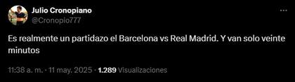 La reacción de los usuarios por los tres goles en 18 minutos en el clásico de España
