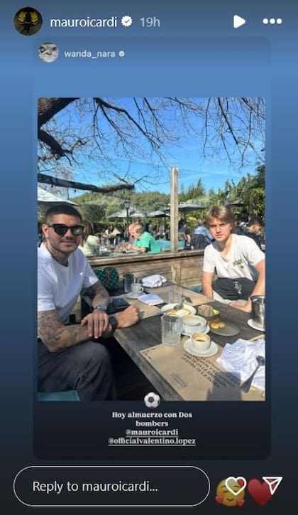 La reacción de Mauro Icardi a la publicación de Wanda Nara