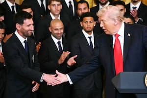 La inesperada reacción de Messi al ser felicitado por Trump