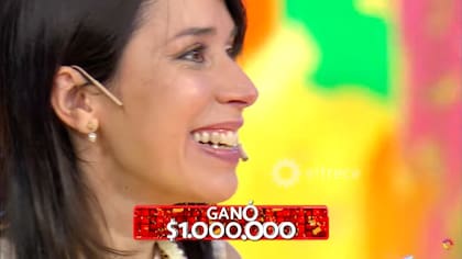 La reacción de Romina Flores al ganar un millón de pesos