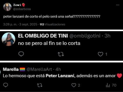 La reacción en redes sociales al nuevo cambio de look de Peter Lanzani