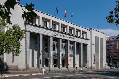 La Real Casa de la Moneda de España, ubicada en Madrid. Su planta de Malta envío producción a la Argentina en vuelos cuestionados.