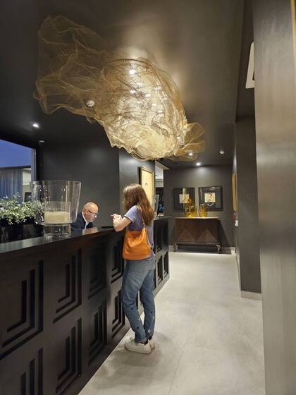 La recepción del hotel, puerta de entrada a unos días con todos los mimos.