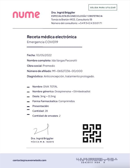 La receta electrónica debe contar con los datos completos del paciente y de quien prescribe