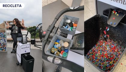 La “Recicleta” llevó su propuesta interactiva a espacios masivos como Lolla Rock & Recycle