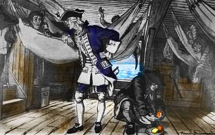 La recomendación de Lind de incluir cítricos frescos y jugo de limón en la dieta de los marineros resultó en la erradicación del escorbuto en la Armada Británica