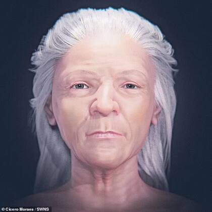 La reconstrucción de la mujer de 60 años que se creía que era una vampíra