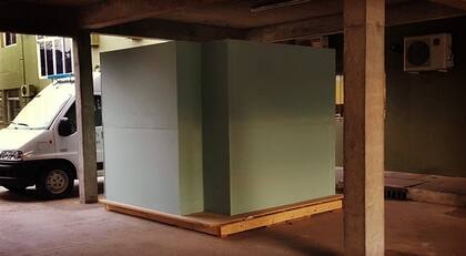 La reconstrucción del baño de Nisman montada en el edificio Centinela, de Gendarmería