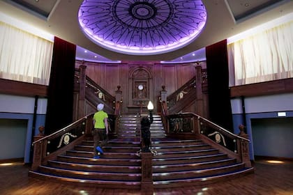 La recreación de la imponente escalera que popularizó la película de James Cameron