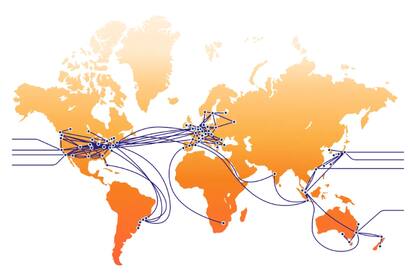 La red de la empresa tecnológica se extiende por más de 330 ciudades en más de 120 países