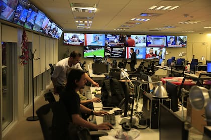 La redacción del noticiero, su lugar fuera del aire