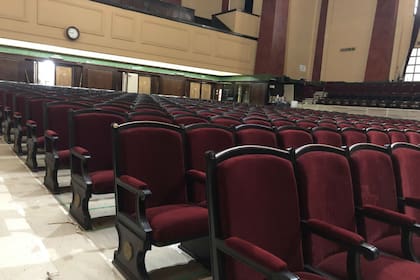 La refacción del salón de actos de la Facultad de Derecho de la UBA fue una de las actividades del Rotary de Buenos Aires este año