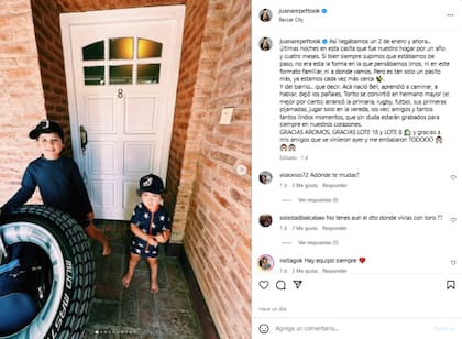La reflexión de Juana Repetto antes de mudarse de su casa (Foto: Instagram @juanarepettook)