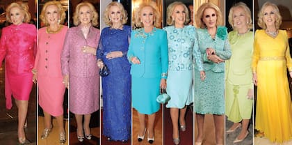 La diva de la televisión convirtió los colores en su sello más personal. FOTO: Agencias