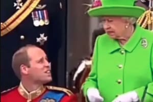 El video que muestra a la reina Isabel retando al príncipe William en público