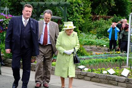 La reina Isabel visitó una granja, cerca de Edimburgo, en julio pasado