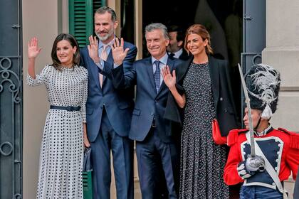 Macri y Awada con los reyes de España