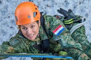 El video del impactante y exigente entrenamiento militar de Máxima Zorreguieta