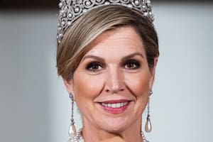 La reina Máxima se llevó todas las miradas con su elegante look de gala para un banquete de estado en el Palacio Real de Ámsterdam (Foto: Instagram @patrickvkatwijk)