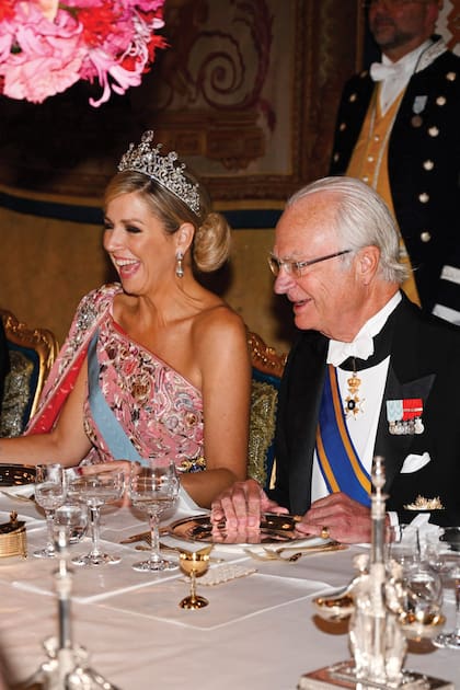 La reina Máxima y el rey Carlos Gustavo no pudieron contener sus carcajadas.