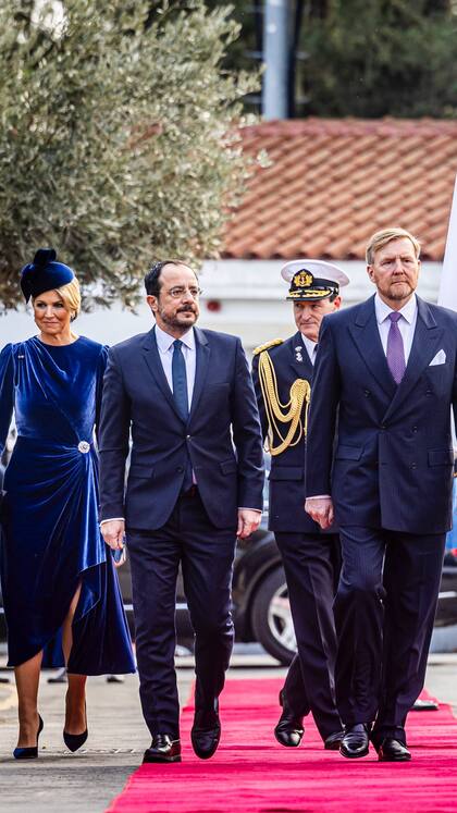 La reina Máxima y el rey Guillermo llegaron a Chipre en el marco de su visita de estado (Foto: Instagram @patrickvkatwijk)