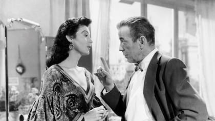 La relación entre Bogart y Gardner no fue nada cordial durante el rodaje de la película