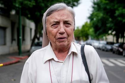 La religiosa Martha Pelloni se hizo presente en el día de los alegatos de la Fiscalía por el crimen de Fernando Báez Sosa